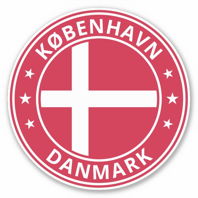 Sticker Voyageur mondial - "Ville", Danmark | Danemark (Mo (Devant)