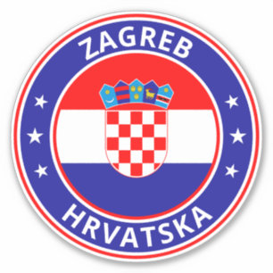 Sticker Voyageur mondial - Zagreb, Hrvatska   Croatie