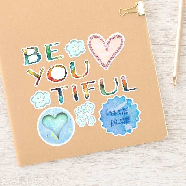 Sticker Vraiment BeYOUtiful Blue (Carnet)