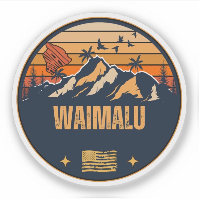 Sticker Waimalu, Hawaï (Devant)
