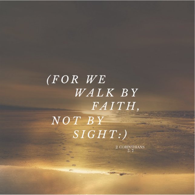 Sticker Walk By Faith (Devant)