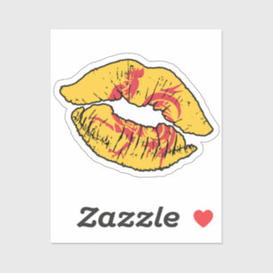 Sticker Wallonie Walloon Lipstick Lover Drapeau