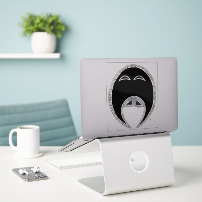 Sticker Walrus (Ordinateur portable sur le bureau)