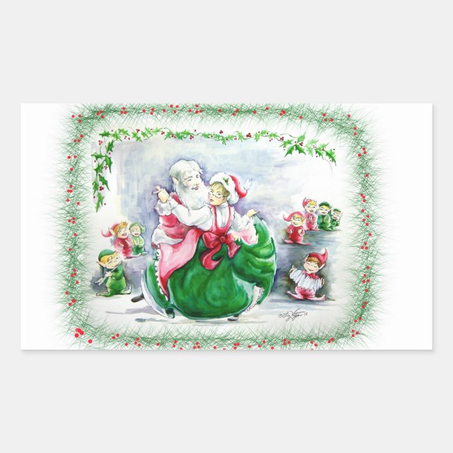 Sticker Waltzing Père Noël & Mme Claus (Devant)