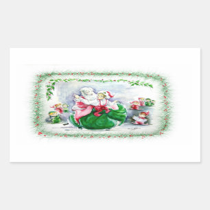 Sticker Waltzing Père Noël & Mme Claus