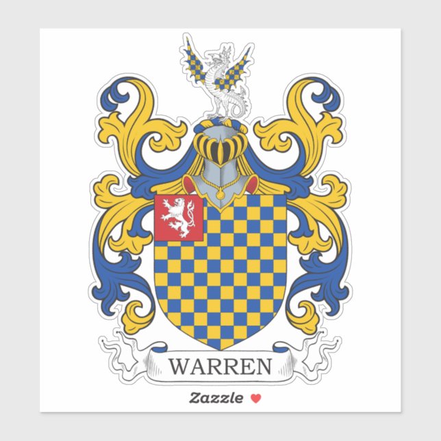 Sticker Warren Family Crest (Feuille)