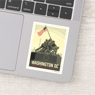 Sticker Washington, DC   Mémorial de guerre du Corps marit