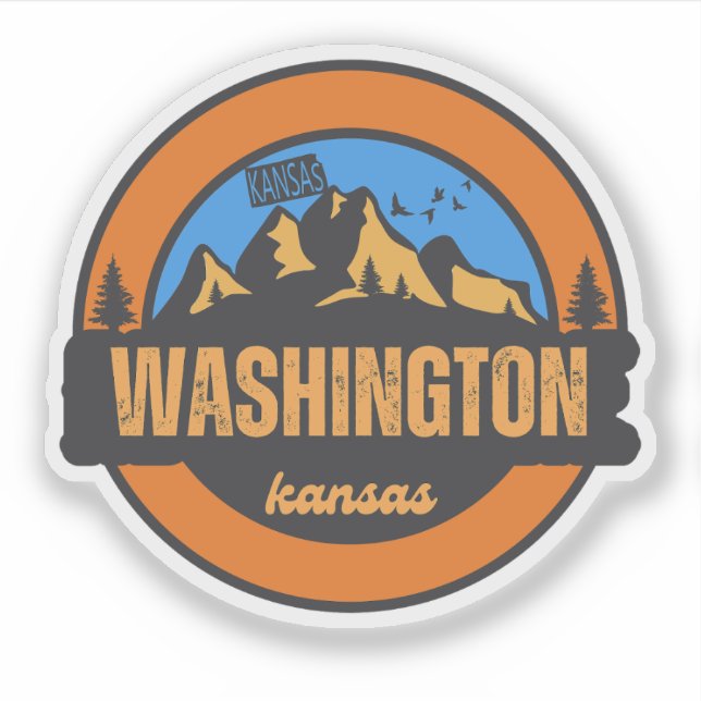 Sticker Washington, Kansas (Devant)