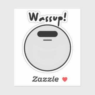 Sticker Wassup ! - Expression joueuse et joyeuse
