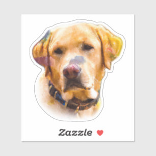 Sticker Watercolor Labrador Retriever