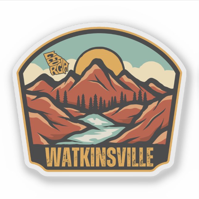 Sticker Watkinsville, Géorgie (Devant)