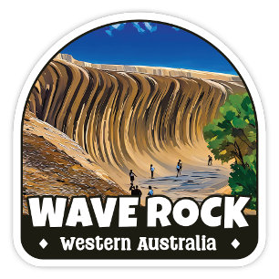 Sticker Wave Rock, Australie occidentale