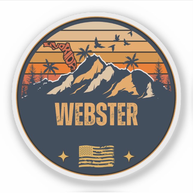 Sticker Webster, Floride (Devant)