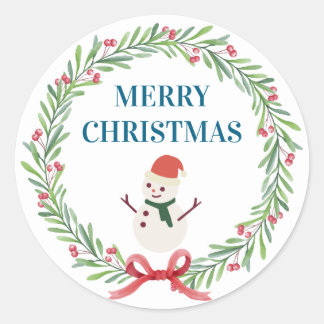 Sticker Weihnachtsbaum Schneemann Weihnachtsfeier
