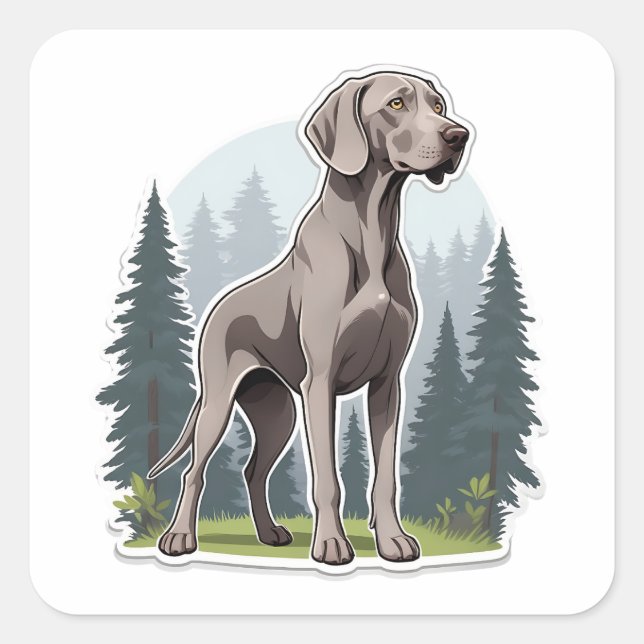 Sticker Weimaraner (Devant)