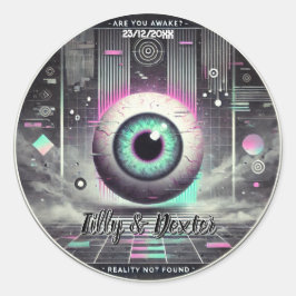 👁️ Sticker Weirdcore "Réalité introuvable" 👁️