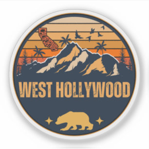 Sticker West Hollywood, Californie