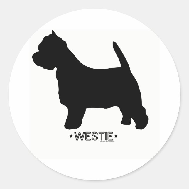 Sticker Westie (Devant)