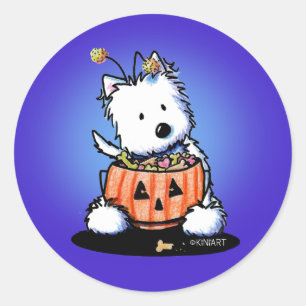 Sticker Westie Trick or-Traite