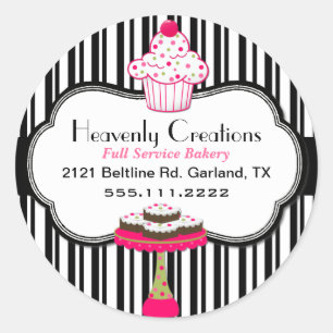 Sticker Whimsical Custom Bakery