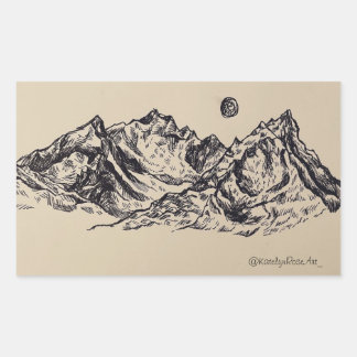 Sticker Whimsical Mountain