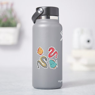 Sticker Whimsical Petits poissons et anguilles