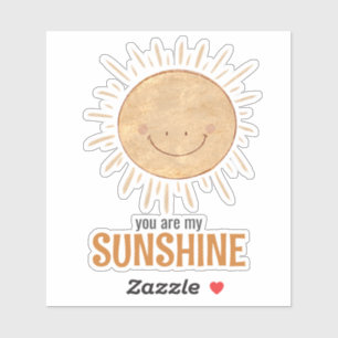 Sticker Whimsical Vous êtes mon soleil brillant Sun Vinyl