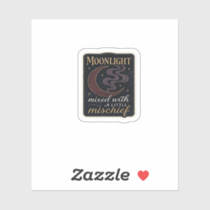 Sticker Whimsigoth Imaginaire Forêts mystiques, lunes et m
