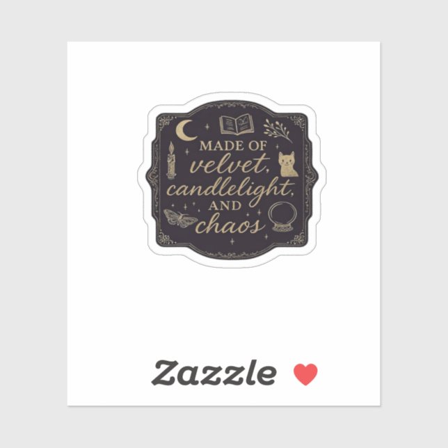 Sticker Whimsigoth Imaginaire Forêts mystiques, lunes et m (Feuille)