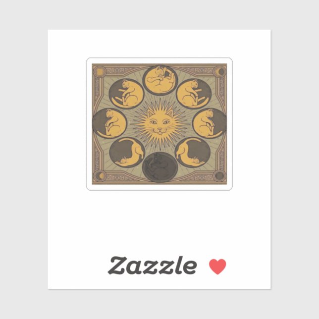 Sticker Whimsigoth Moon Classic (Feuille)