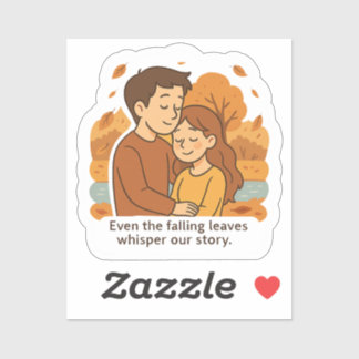 Sticker Whisper d'automne de l'amour