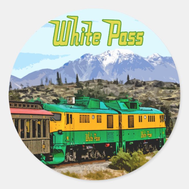 Sticker White Pass (Devant)
