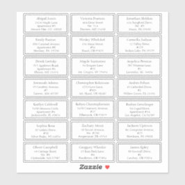 Sticker White Simple Minimalist Baby shower Adresse du cli