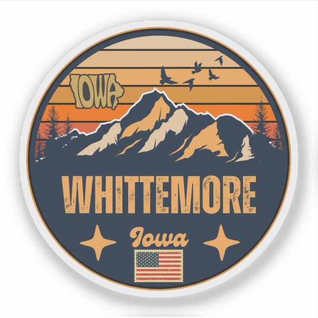 Sticker Whittemore, Iowa (Devant)