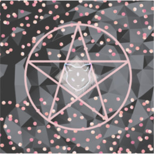 Sticker WiizyWitch Magic Witch Cosmic Chat Pentacle Magick