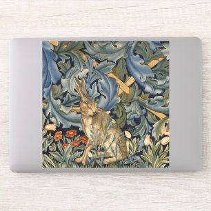 Sticker William Morris Forest Rabbit Floral Art