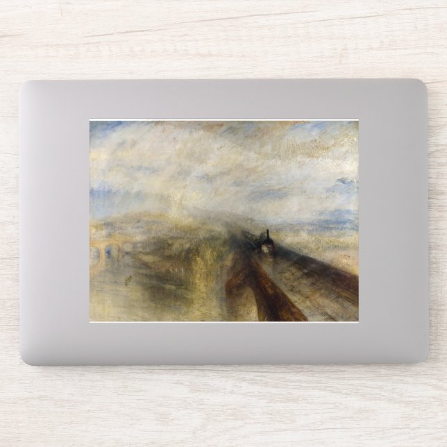 Sticker William Turner - Pluie, vapeur et vitesse (Ordinateur)