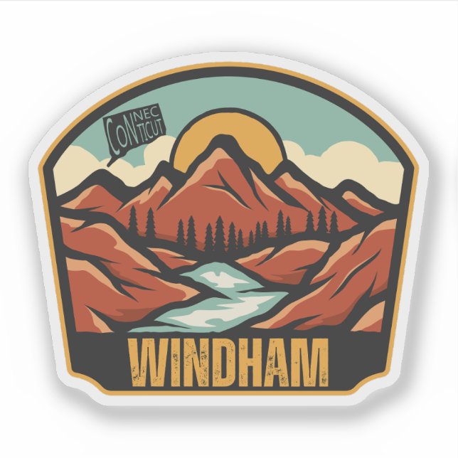 Sticker Windham, Connecticut (Devant)