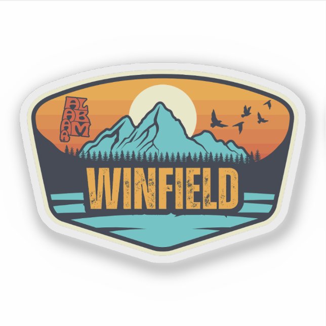 Sticker Winfield, Alabama (Devant)