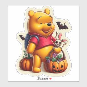Sticker Winnie l'halloween Pooh