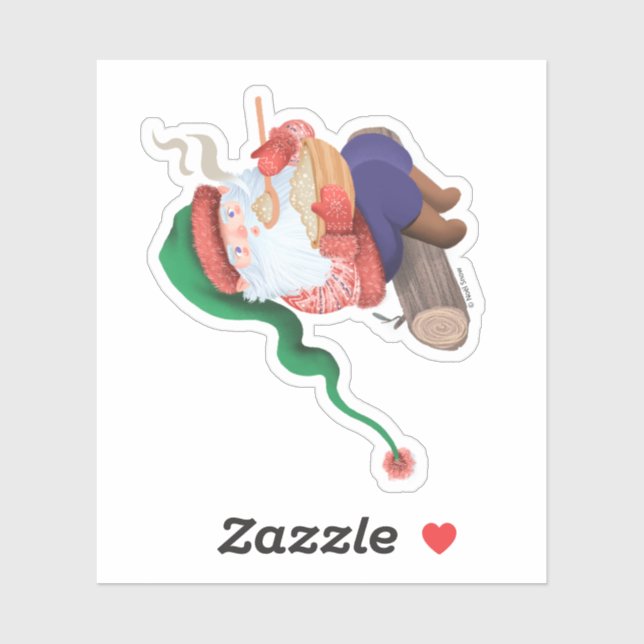 Sticker Winter Gnome Jultomten  (Feuille)