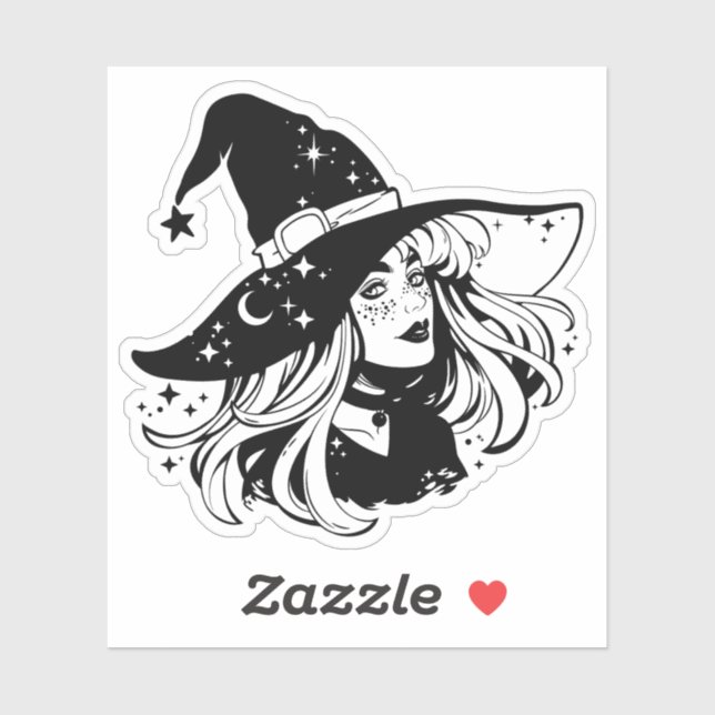 Sticker "Witch" (Blatt)