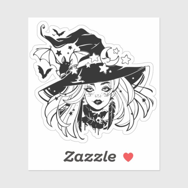 Sticker - "Witch" (Blatt)