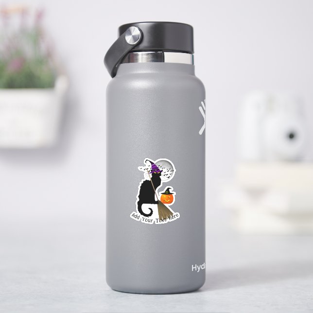 Sticker Witch Le Conversation Noir Halloween (HydroFlask)