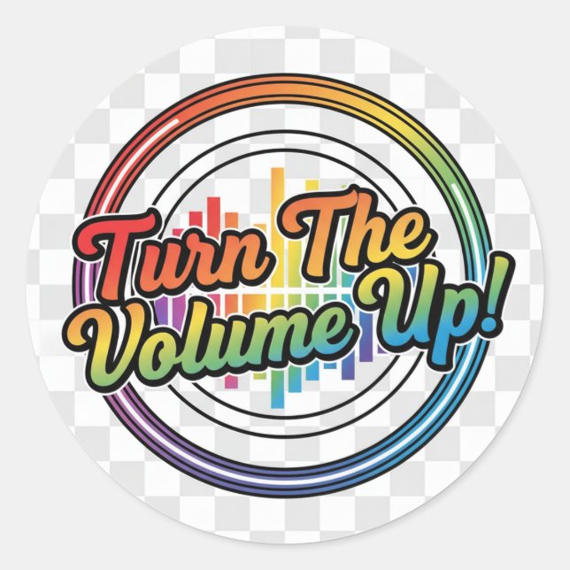 Sticker with feature "Turn the Volume Up" (Devant)