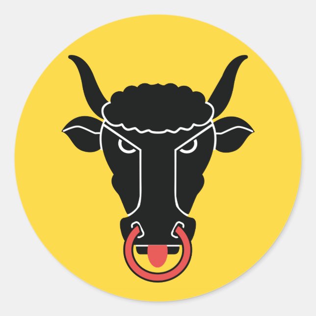 Sticker with Flag of Uri, Switzerland (Devant)