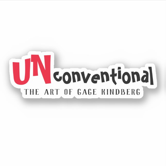 Sticker Wordy UNconventionnel (Devant)