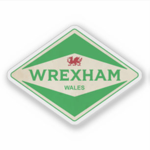 Sticker Wrexham Wales Vintage