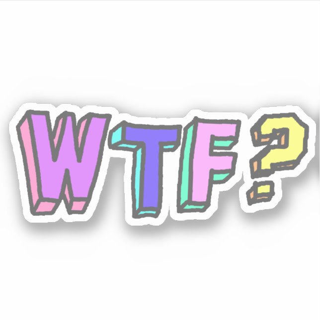 STICKER WTF ? (Devant)
