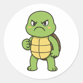 Sticker Wütende Schildkröte